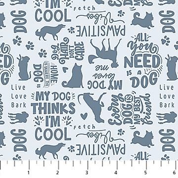 Figo - Always By My Side - Dog Quotes Words Text on Blue - 91328-40