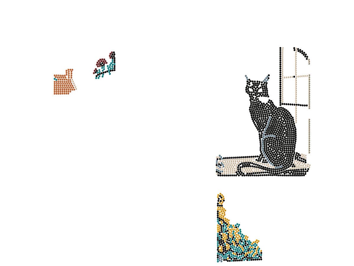 Diamond Dotz - April Cat Shadow Box Kit