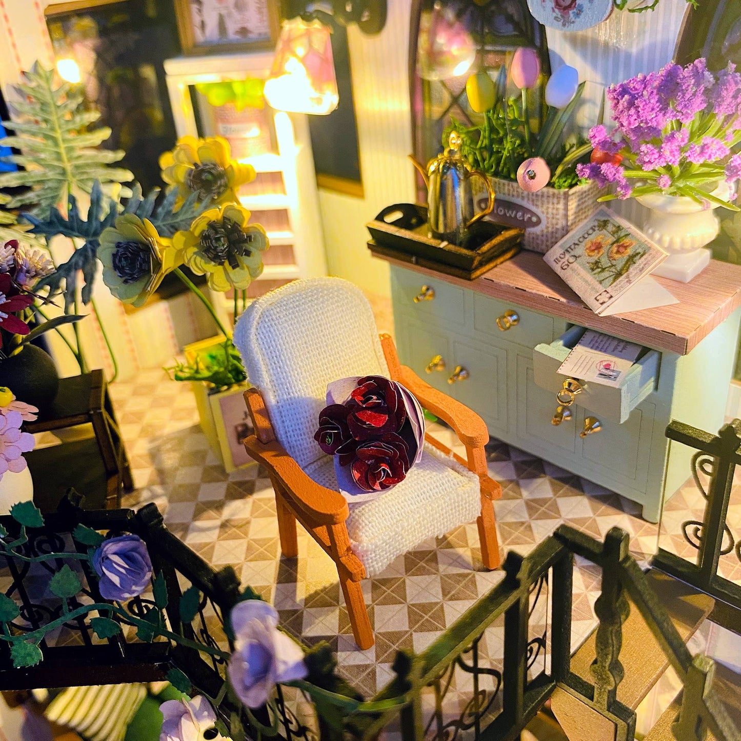 Hands Craft DIY Miniature House Kit: Garden Loft