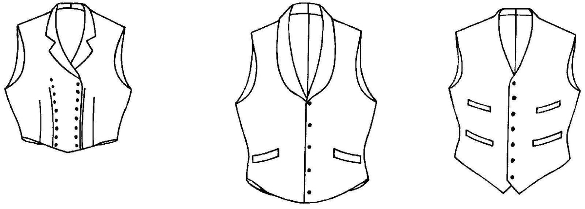 Vintage Vests Sewing Pattern By Folkwear