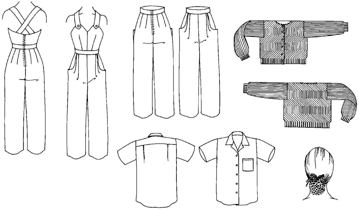 Rosie the Riveter Sewing Pattern By Folkwear
