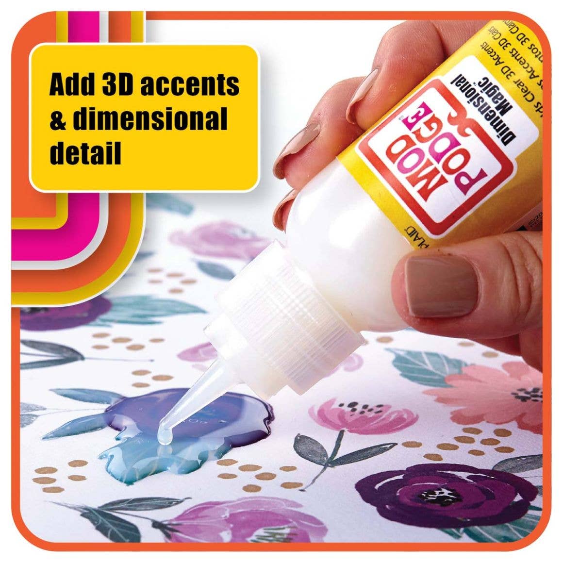 Plaid Mod Podge Dimensional Magic - Iridescent Glitter, 2 oz
