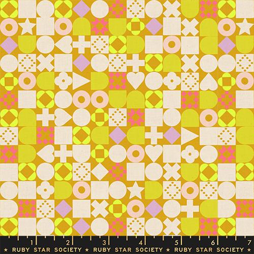 PREORDER - Ruby Star Society - Lofi Linens - Blocked Geometric Shapes - RS1134 15CL - Ships August 2026