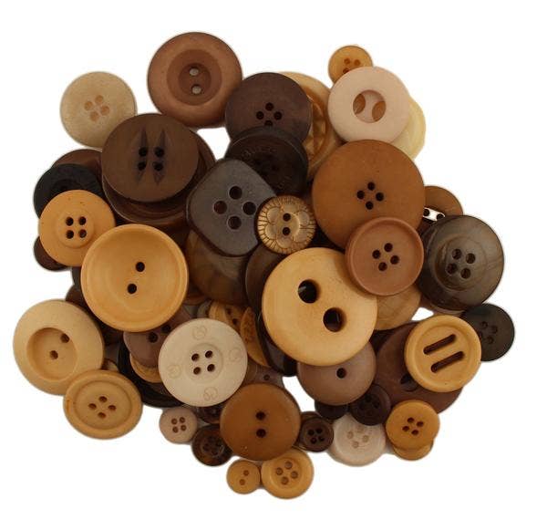 Buttons Galore and More Craft & Sewing Buttons - Cappuccino Grab Buttons