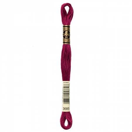 DMC Six Strand Embroidery Floss - 3607 - 3608 - 3609 - 3685 - 3687 - 3688 - 3689