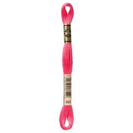 DMC Six Strand Embroidery Floss - 891 - 892 - 893 - 894