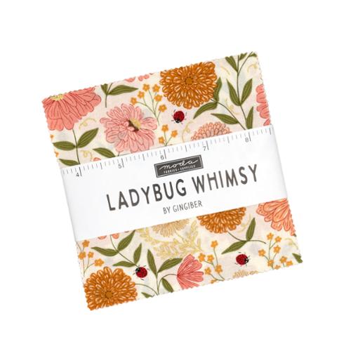 PREORDER - Moda - Gingiber - Ladybug Whimsy - 5" Squares Charm Pack - Ships October 2026