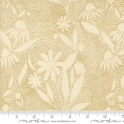 PREORDER - Moda - Gingiber - Ladybug Whimsy - Metallic Floral Outlines Eggshell - 48445 11M - Ships October 2026