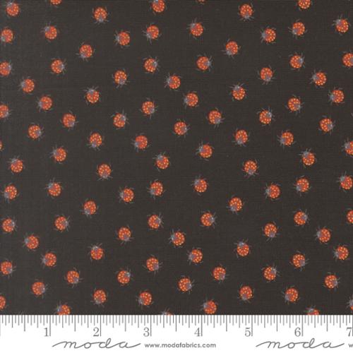 PREORDER - Moda - Gingiber - Ladybug Whimsy - Metallic Ladybugs Black - 48446 18M - Ships October 2026