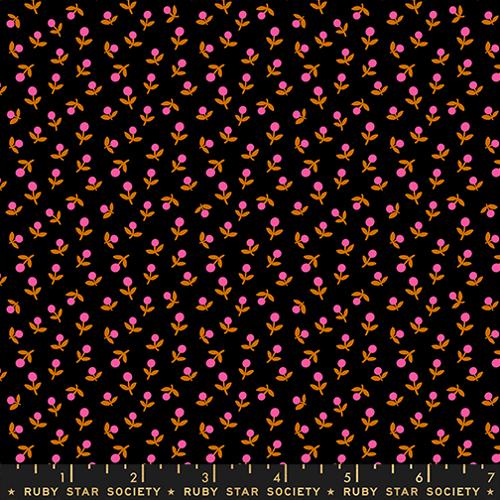 Preorder - Ruby Star Society - 1 800 Calico - Sprout Ditsy Floral Blender Black - RS4103 29 - Ships October 2026
