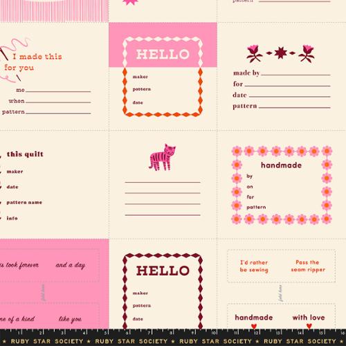 Preorder - Ruby Star Society - 1 800 Calico - Label Panel Pink - RS4165 12 - Ships October 2026