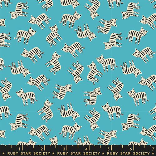 Preorder - Ruby Star Society - 1 800 Calico - Meow Cats Wave Blue - RS4166 14 - Ships October 2026