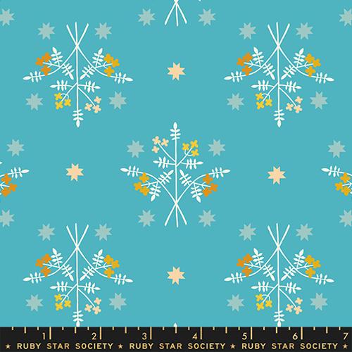 Preorder - Ruby Star Society - 1 800 Calico - Bouquet Florals Wave Blue - RS4171 15 - Ships October 2026
