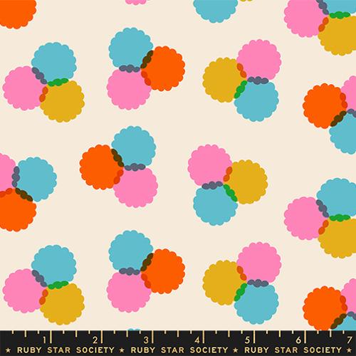 PREORDER - Ruby Star Society - Sparkle Mart - Large Rainbow Puff Dot Cluster Blender on Natural - RS0122 11 - Ships September 2026