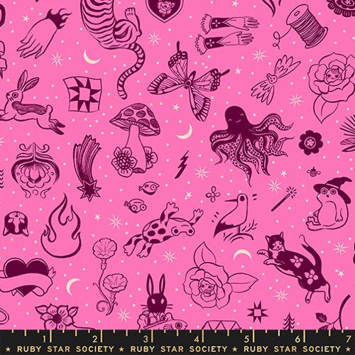 Preorder - Ruby Star Society - Ink Shop - Tattoo Flash Doodles Pink - RS2145 12 - Ships October 2026