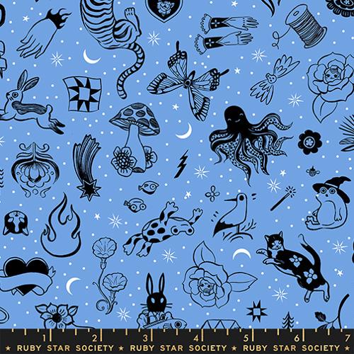 Preorder - Ruby Star Society - Ink Shop - Tattoo Flash Doodles Blue - RS2145 13 - Ships October 2026
