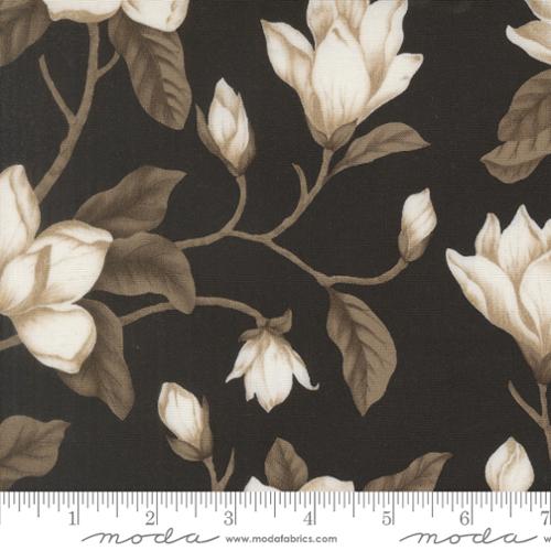 PREORDER - Moda - Howard Marcus - Collections Magnolia - Magnolia Flowers Florals Black - 46280 17 - Ships October 2026