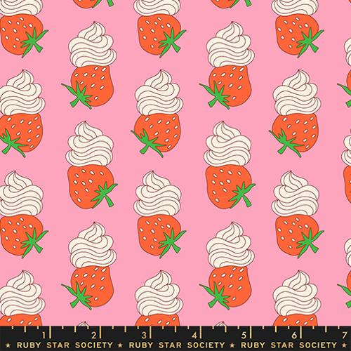 PREORDER - Ruby Star Society - Sugar Cone 2 - Food Strawberries and Whip Cream Pink - RS3112 12 - Ships December 2026