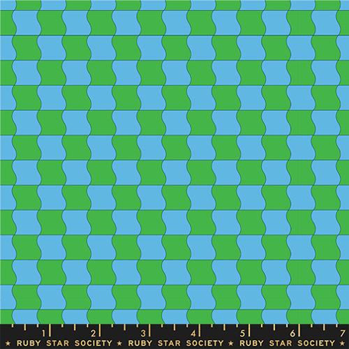 PREORDER - Ruby Star Society - Sugar Cone 2 - Wavy Checker Blender Green / Blue - RS3114 14 - Ships December 2026