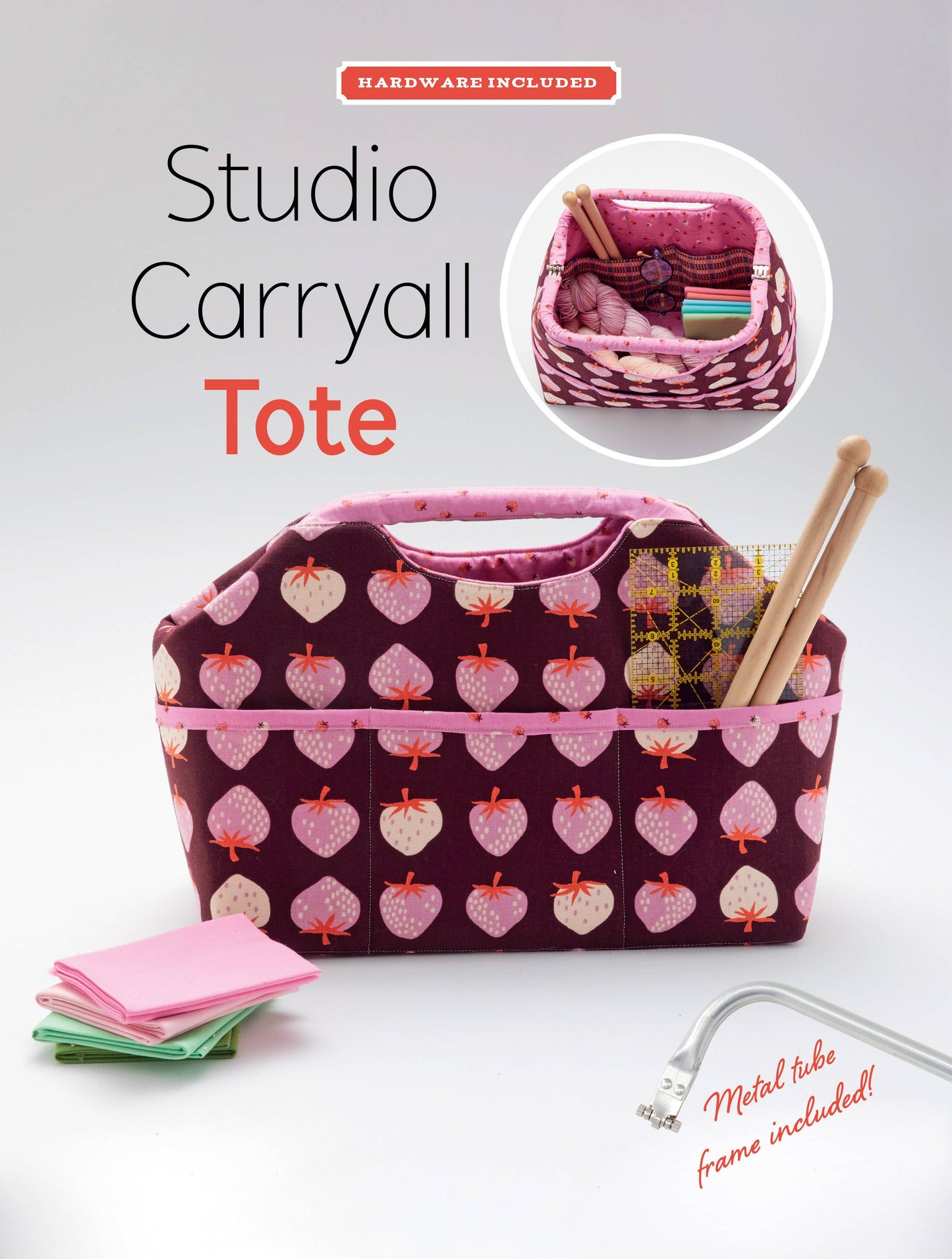 Zakka Workshop Studio Carryall Tote Bag Pattern And Tube Frame Kit