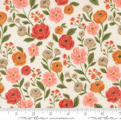 PREORDER - Moda - Lella Boutique - Garden Glam - Petal Pusher Flowers Florals on Cream - 5270 11 - SHIPS NOVEMBER 2026