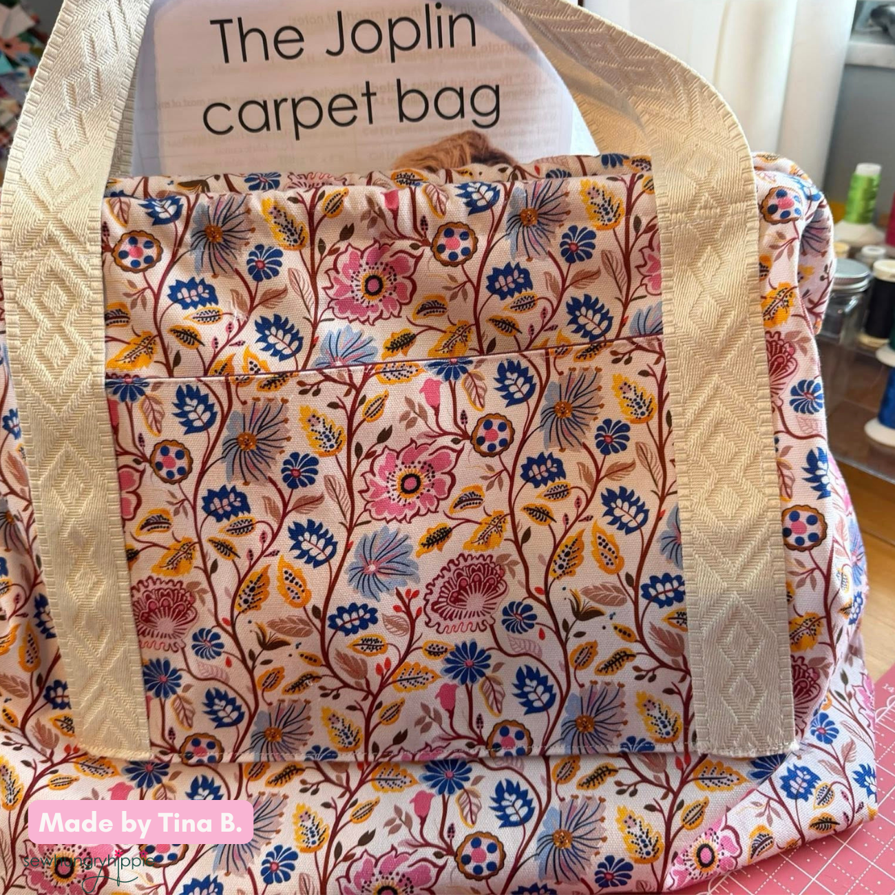 Sew Hungry Hippie Champagne Jacquard Webbing 1.5" Seatbelt Strap Material