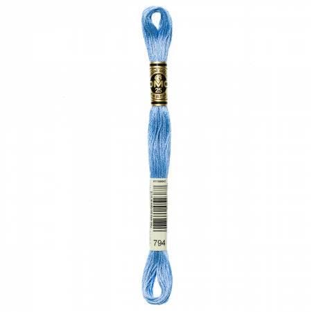 DMC Six Strand Embroidery Floss - 791 - 792 - 793 - 794 - 796 - 797 - 798 - 799 - 800