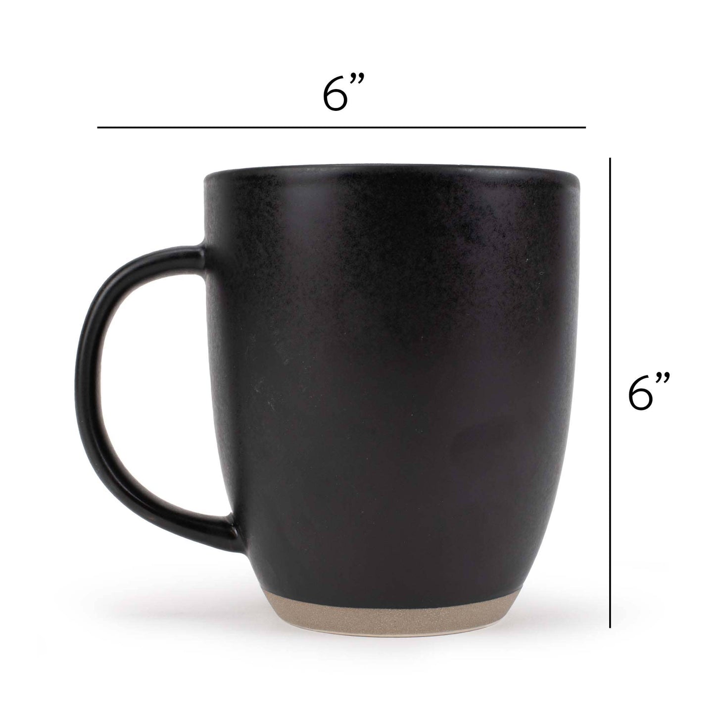 Mugs 4-Pk Raw Textured Bottom Warm Palette PRICE IS PER MUG