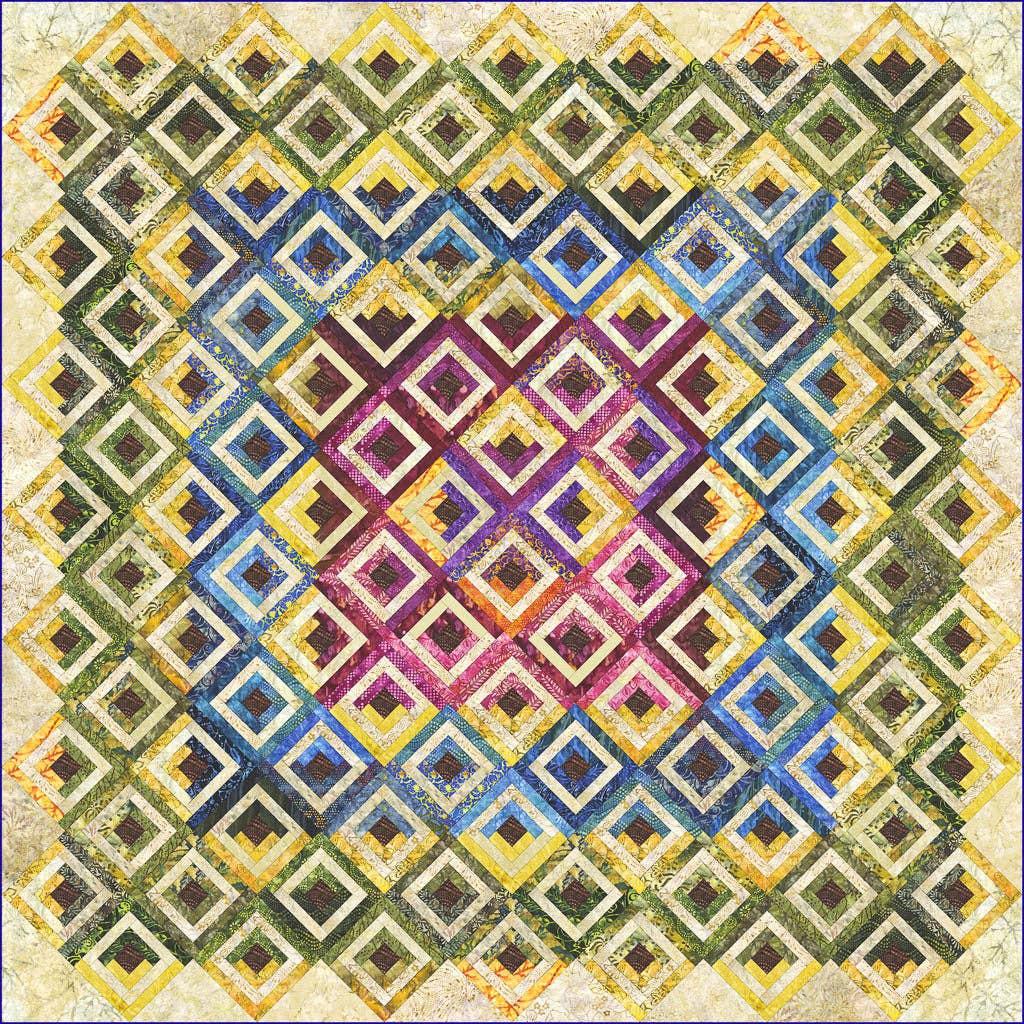 Summer Cabin Quilt Pattern By Laundry Basket Quilts