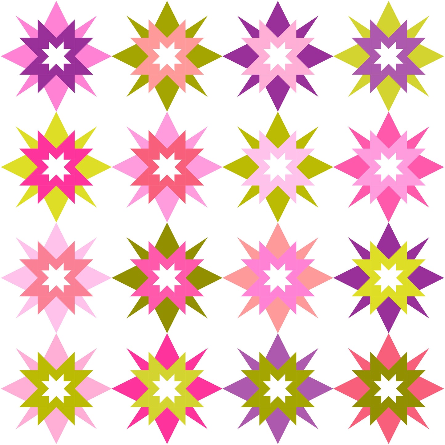 Star Riot Quilt Pattern By QuiltCakes