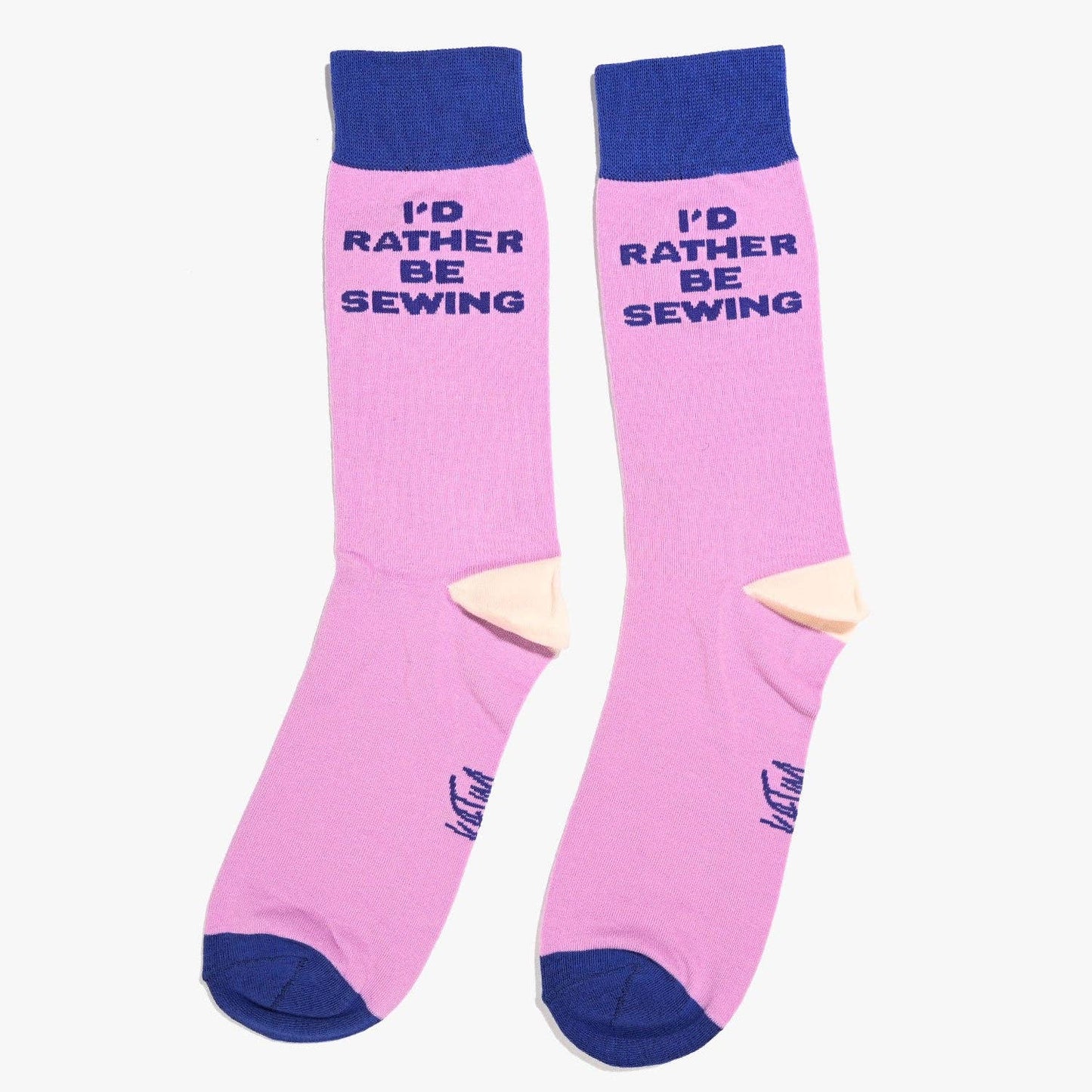 Kylie and the Machine - I'd Rather Be Sewing Socks (Purple/Blue) - 1 Pair