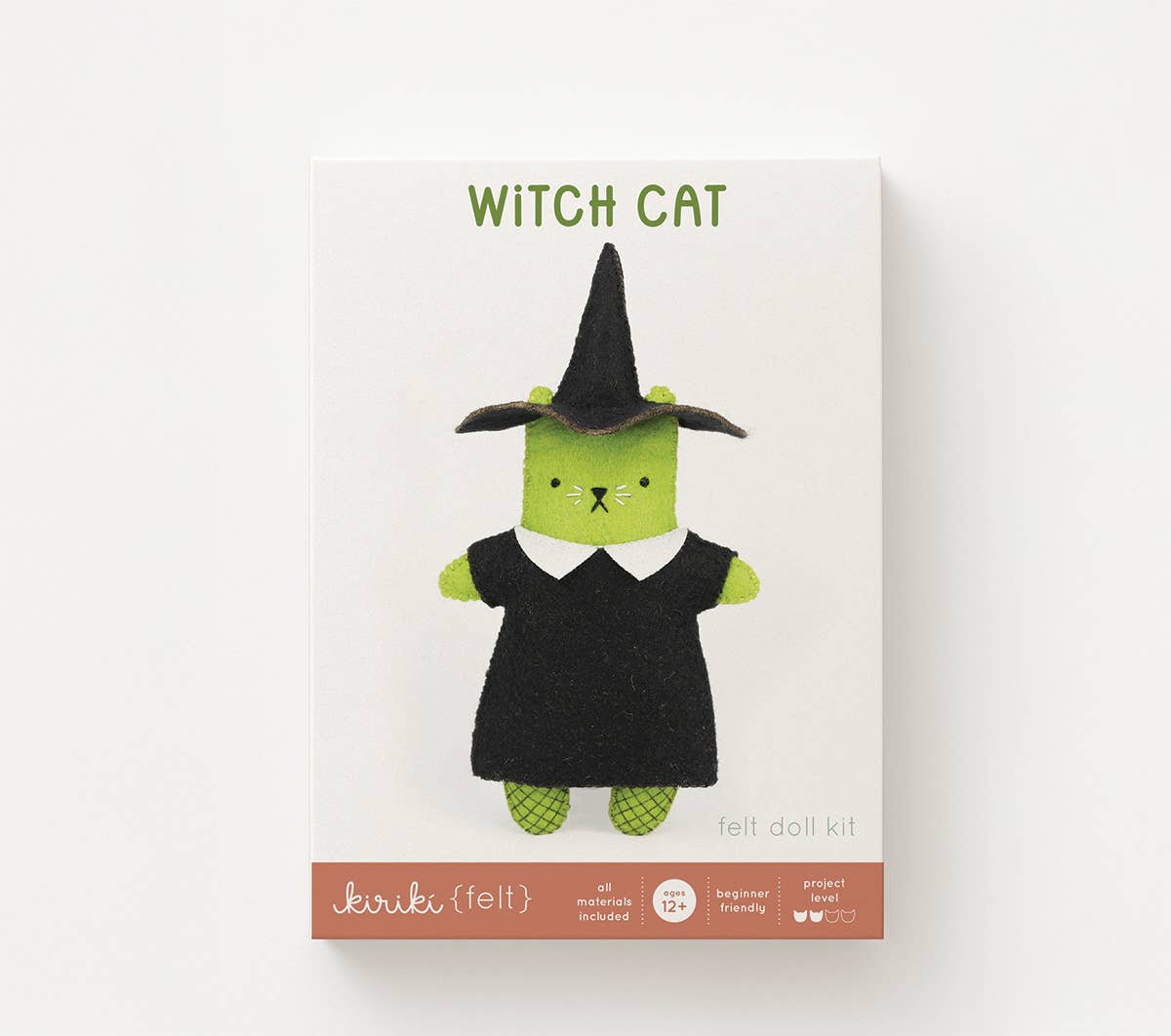 Kiriki Press Witch Cat Felt Doll Kit