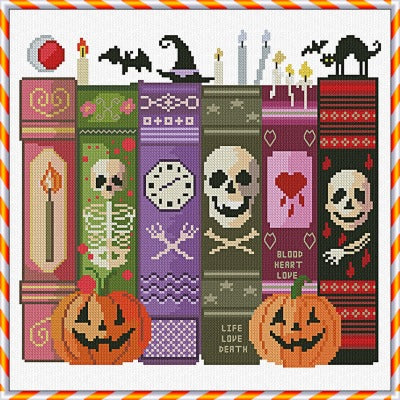 Dangerous Secrets Halloween Cross Stitch Pattern By Alessandra Adelaide Needleworks
