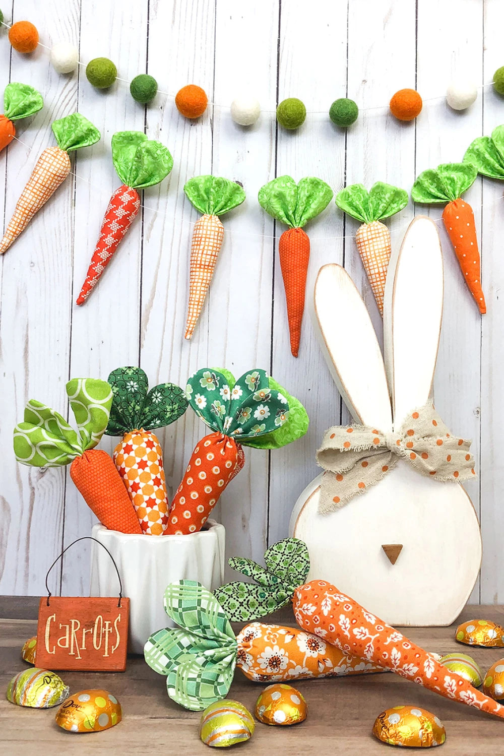 Fabric Carrots Pattern By Ameroonie Designs