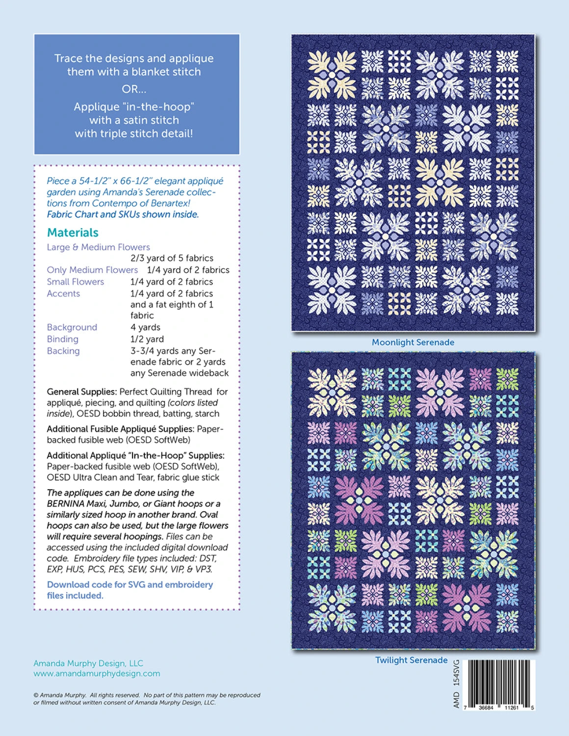 Edelweiss Quilt Pattern By Amanda Murphy