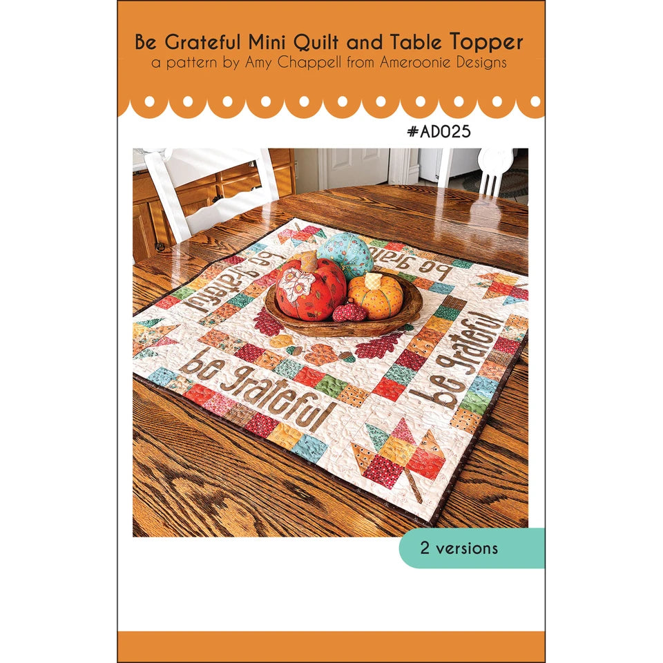 Be Grateful Table Topper Pattern By Ameroonie Designs
