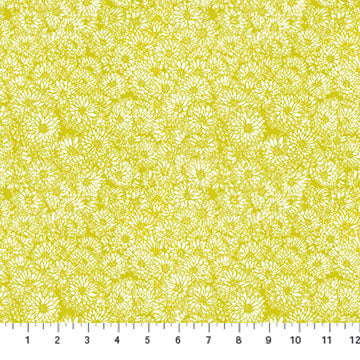 Anna Maria Textiles - Indelible - Mums - Golden - AMT1002-52C