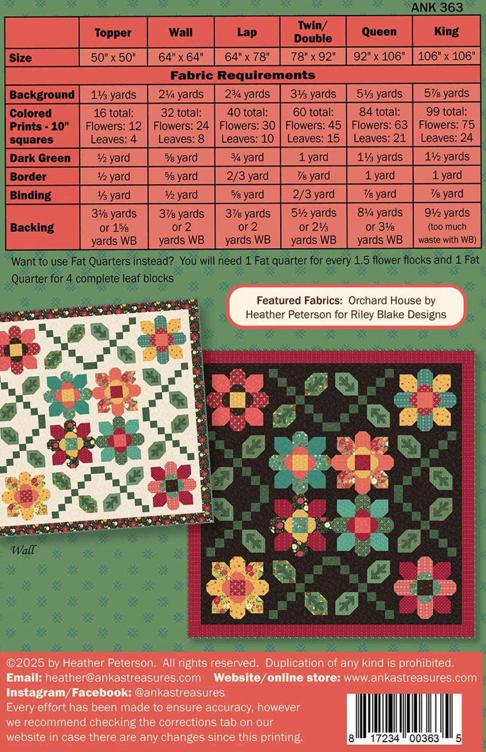 Daisy Chain Quilt Pattern By Anka's Treasure