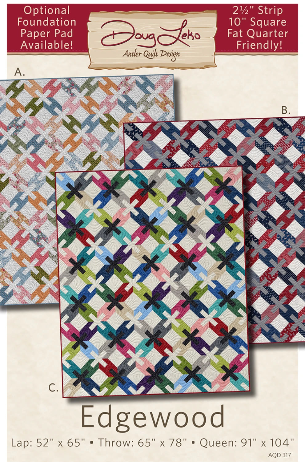 Edgewood Quilt Pattern By Antler Quilt Design / Doug Leko