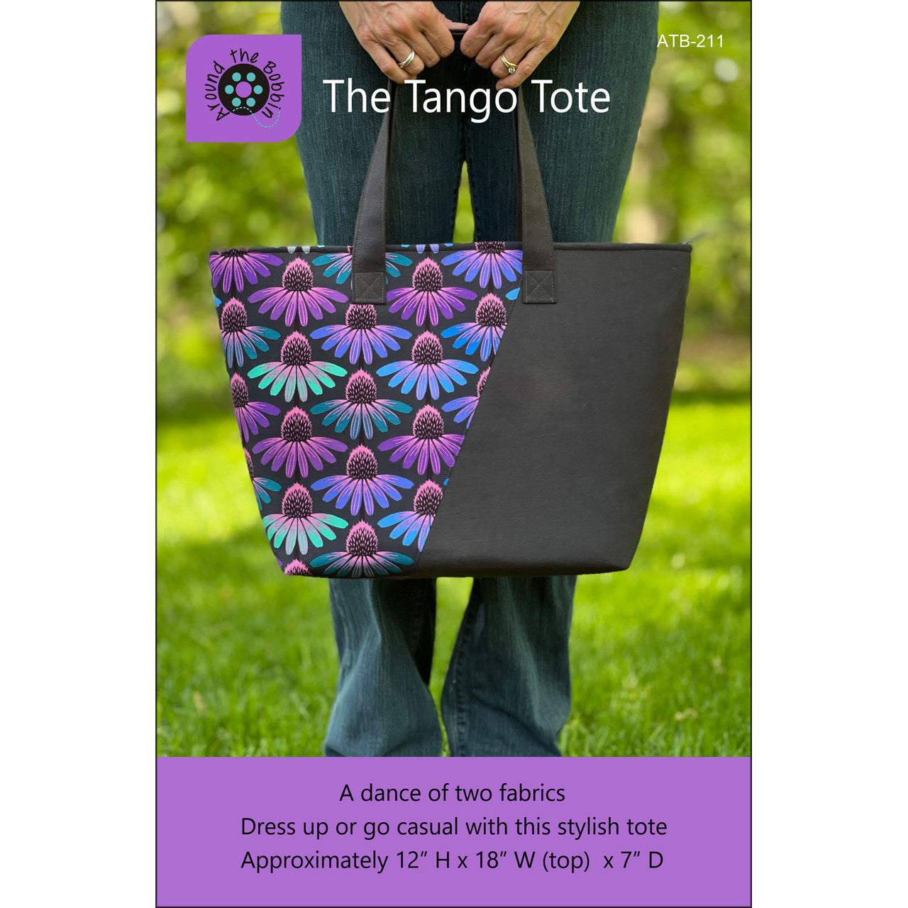 Tango Tote Bag Pattern By Around the Bobbin