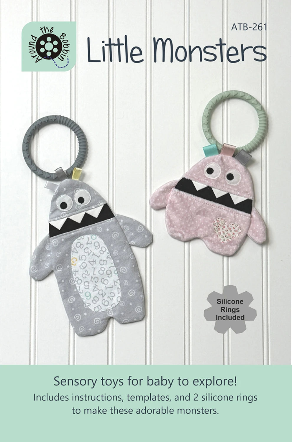 Little Monsters Baby Sensory Toy Pattern By Around the Bobbin