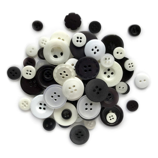 Buttons Galore and More - Haberdashery Black and White HAB111
