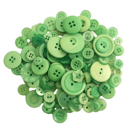 Buttons Galore and More Greenery Buttons in Mason Jar