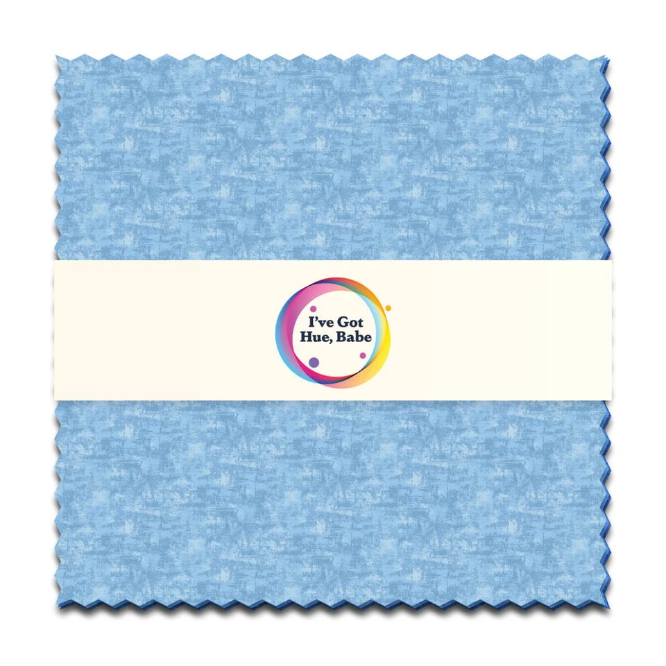 Studio E - I've Got Hue Babe - Blue Moon - Factory Cut 5" Squares Charm Pack