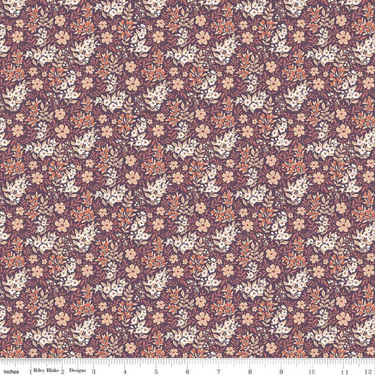 Riley Blake - Modern Prairie - Evening on the Prairie - Ditsy Floral Purple - C16747-PURPLE