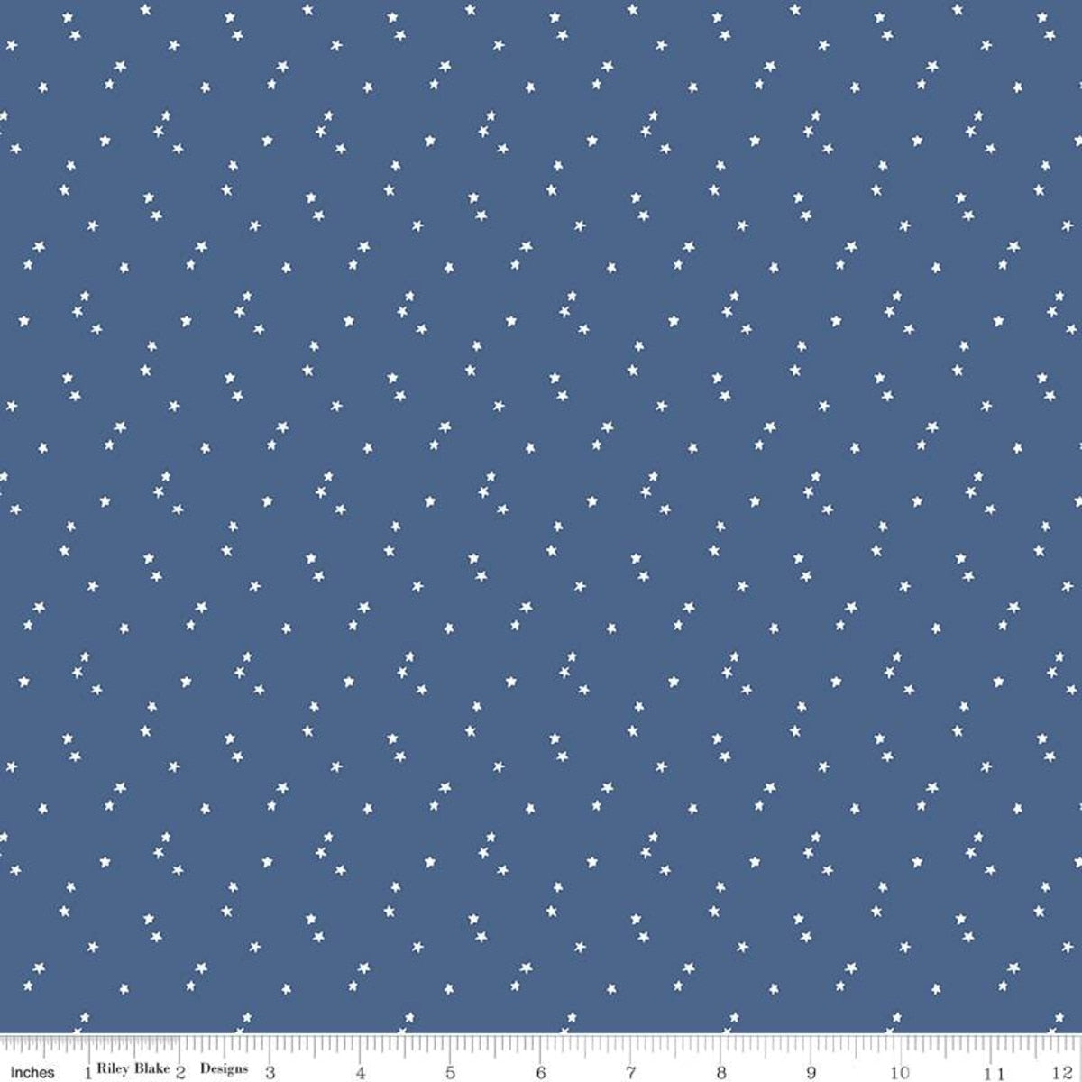Riley Blake - Christopher Thompson - Seasonal Basics - Stars on Blue - C657-BLUE