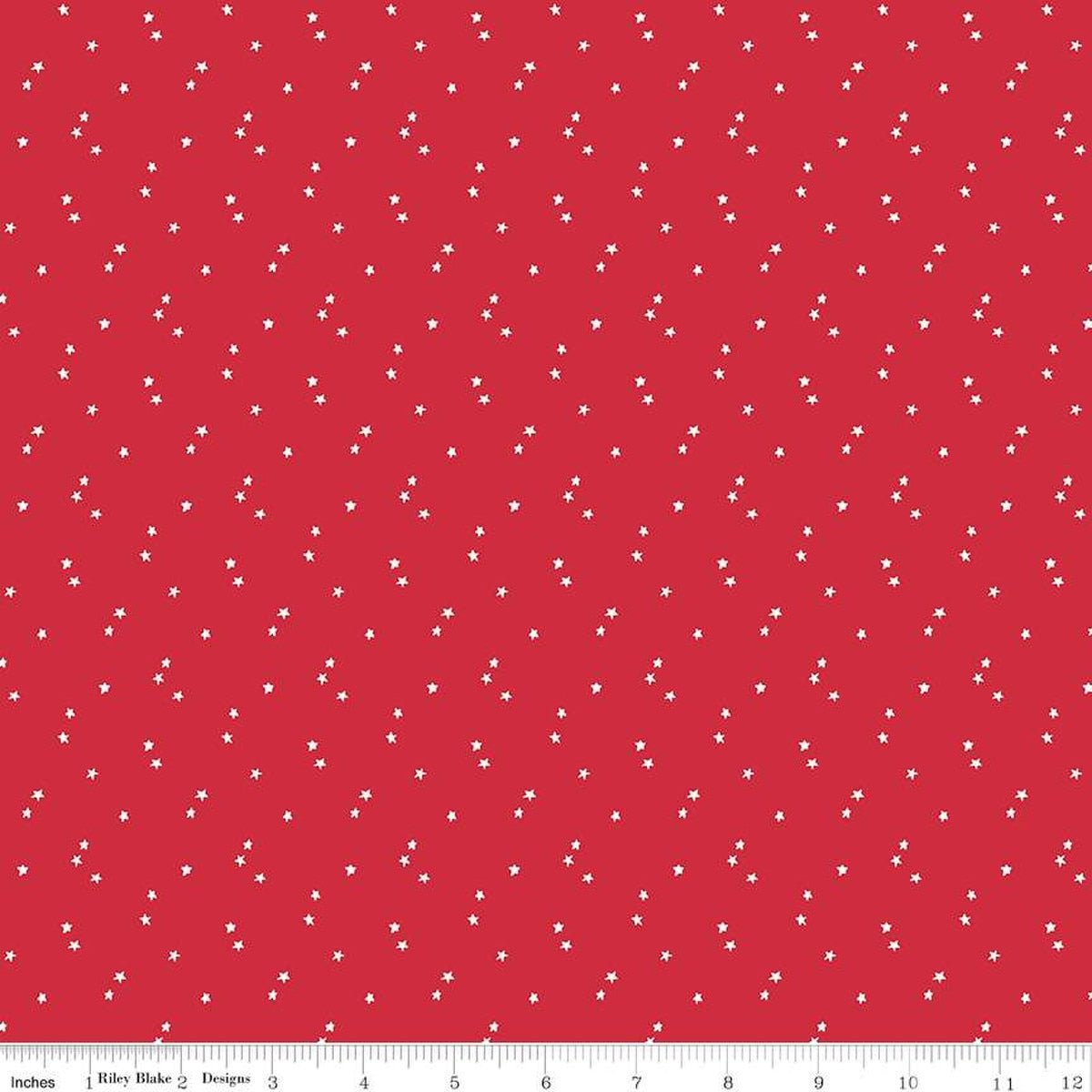 Riley Blake - Christopher Thompson - Seasonal Basics - Stars on Red - C657-RED