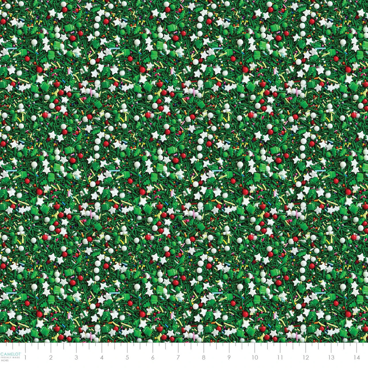 Camelot Fabrics - Confetti Fun - Dessert Food Christmas Sprinkles - 21250407-01
