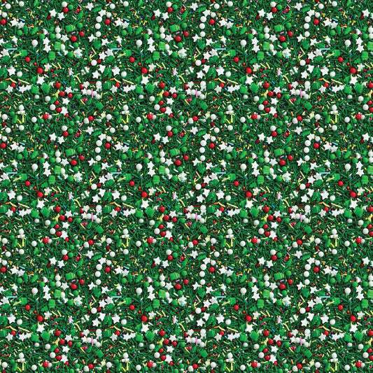 Camelot Fabrics - Confetti Fun - Dessert Food Christmas Sprinkles - 21250407-01