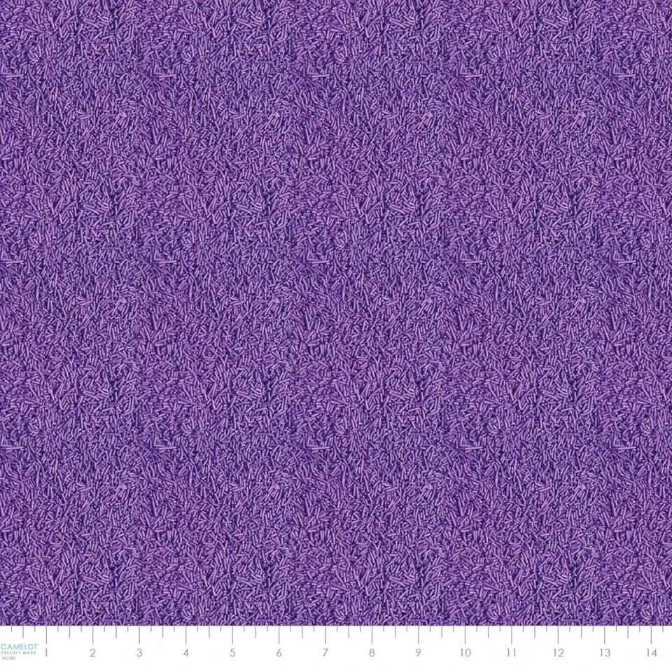 Camelot Fabrics - Confetti Fun - Dessert Food Purple Sprinkles - 21250408-03